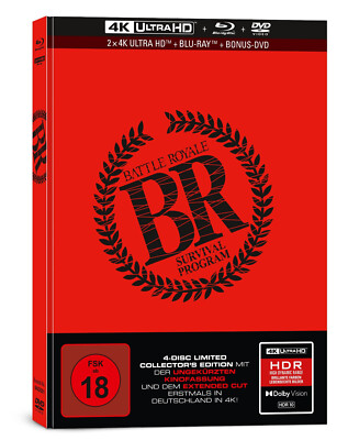 Battle Royale (Limited Mediabook Edition) 4K UHD + Blu-ray + DVD  NEU