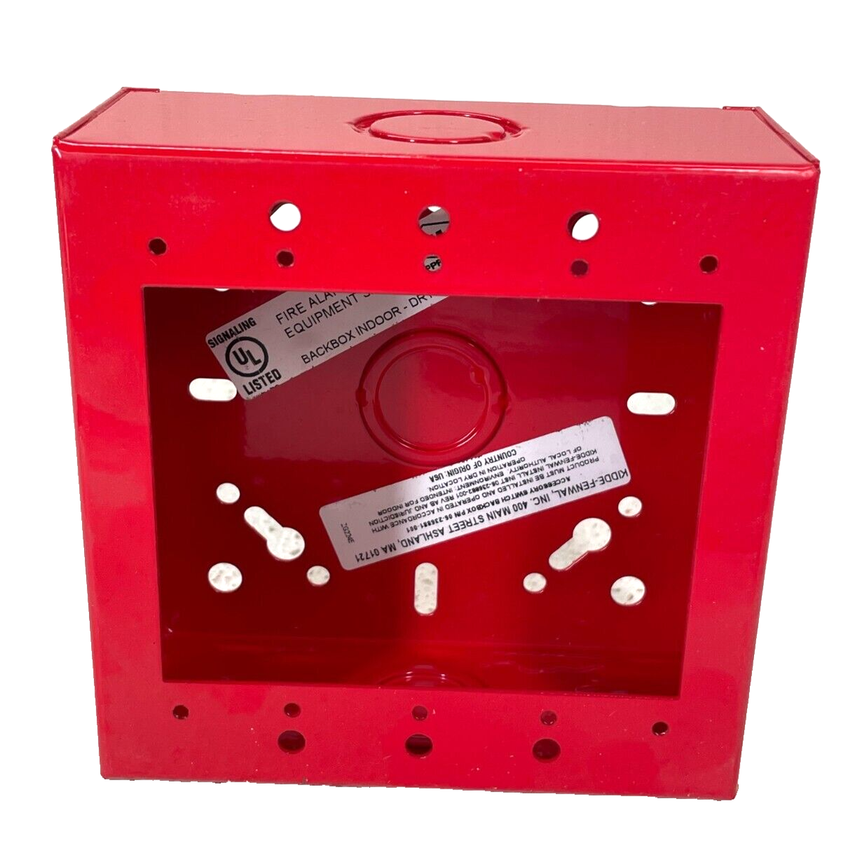 KIDDE 06-236881-001 Back Box, Red, 4 5/8