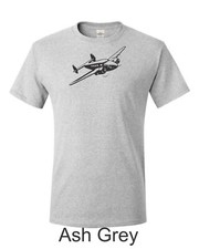 Lockheed Electra Drawing Printed on Men's Shirt.  FREE SHIPPING !!!