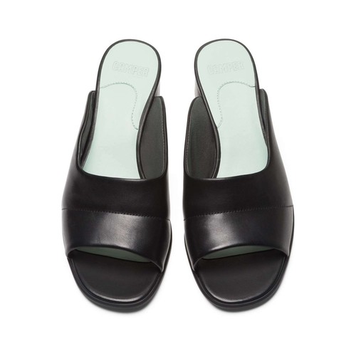 Camper Women Katie Smooth Leather Ortholite Slip On Block Heel Comfort Sandals - Picture 4 of 16