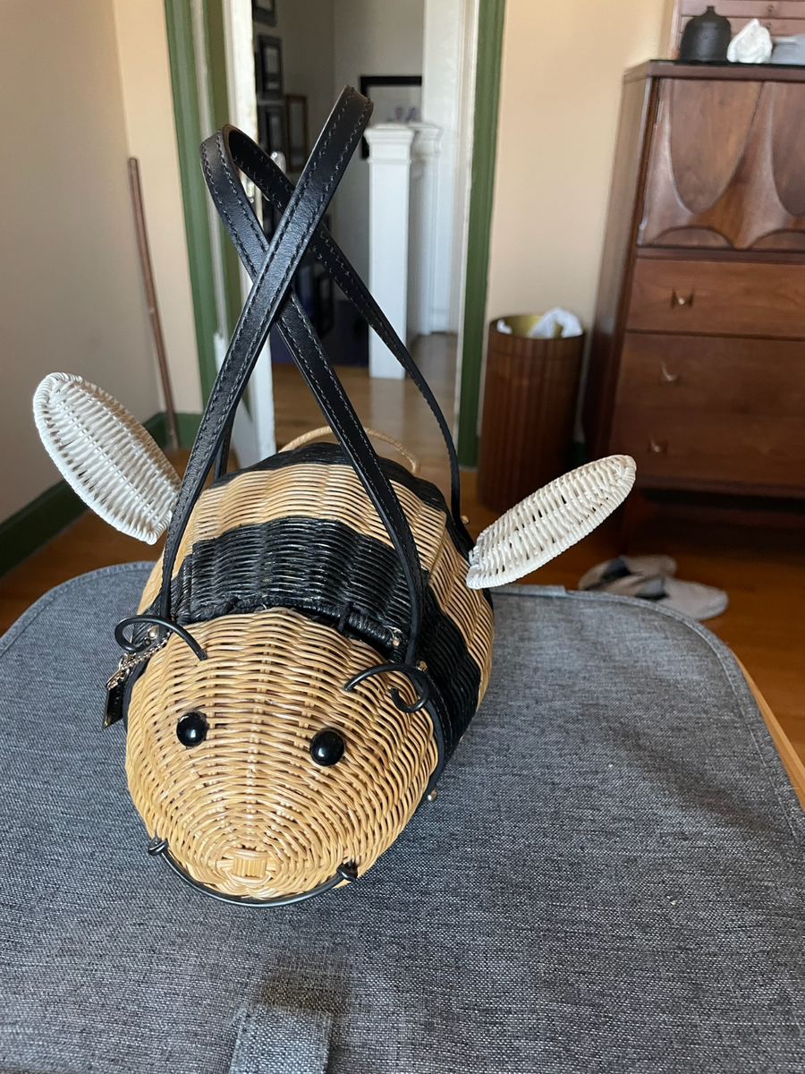 Kate Spade Wicker Bumble Bee Hand Bag | eBay Kate Spade Wicker Bumble Bee Hand Bag | eBay