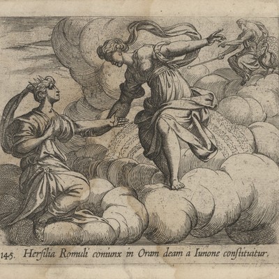 Antonio Tempesta Ovid Metamorphoses Bl.145 Copperplate Baroque Unsigned Circa 1606