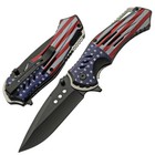 American Flag SPRING Assisted Folding Pocket KNIFE Red White Blue - Rite Edge  — photo 3