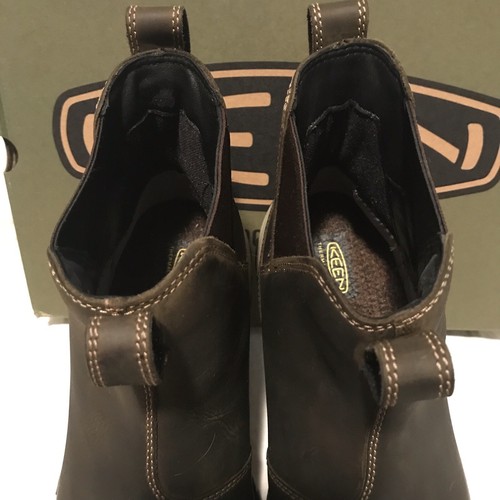 NUEVO KEEN Mujer Talla 11 M Greta Chelsea Impermeable Botas Aisladas Oliva 1025527 - Imagen 4 de 10