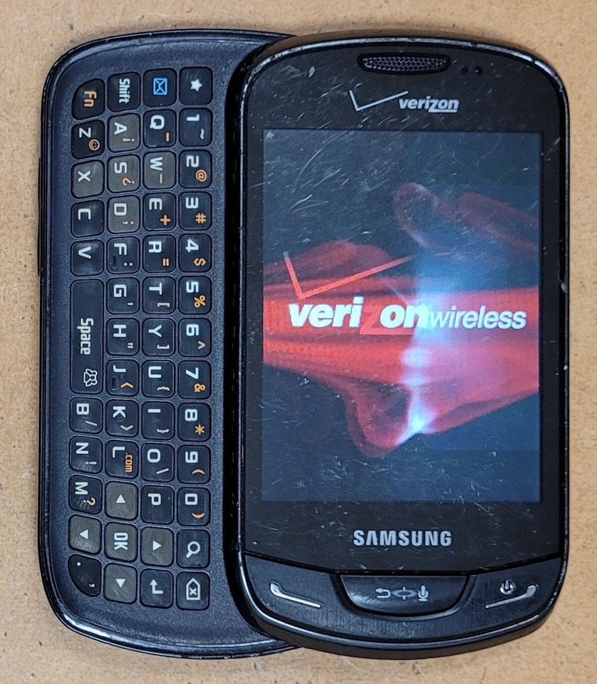 Teléfono deslizante raro Samsung Brightside SCH-U380 - negro y gris (Verizon) Foto 2 de 4