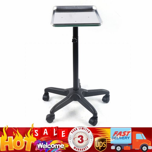 Salon Tattoo Stand Mobile Rolling Trolley Cart Stylist Beauty Instrument Tray
