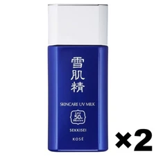 SEKKISEI Skincare UV Milk Sunscreen 2 Pack Set Waterproof SPF50+ PA++++ 60g
