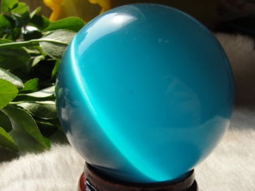 HOT SELL ASIAN QUARTZ CAT EYE CRYSTAL HEALING BALL SPHERE 40-80MM - Picture 22 of 33