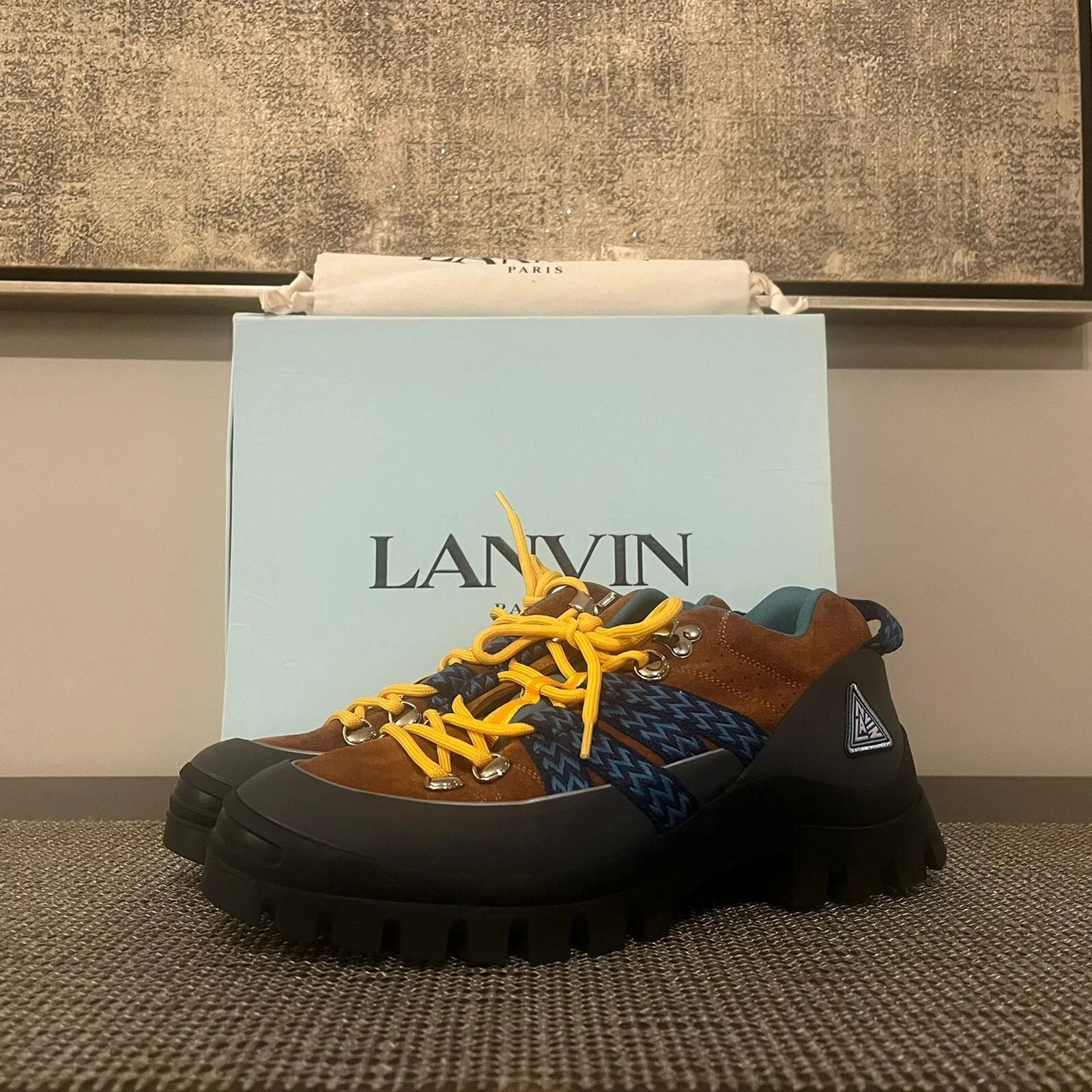 Lanvin — Lanvin , Lanvin Hiking Boots in Brown / Dark Grey , BNWB 44 IT