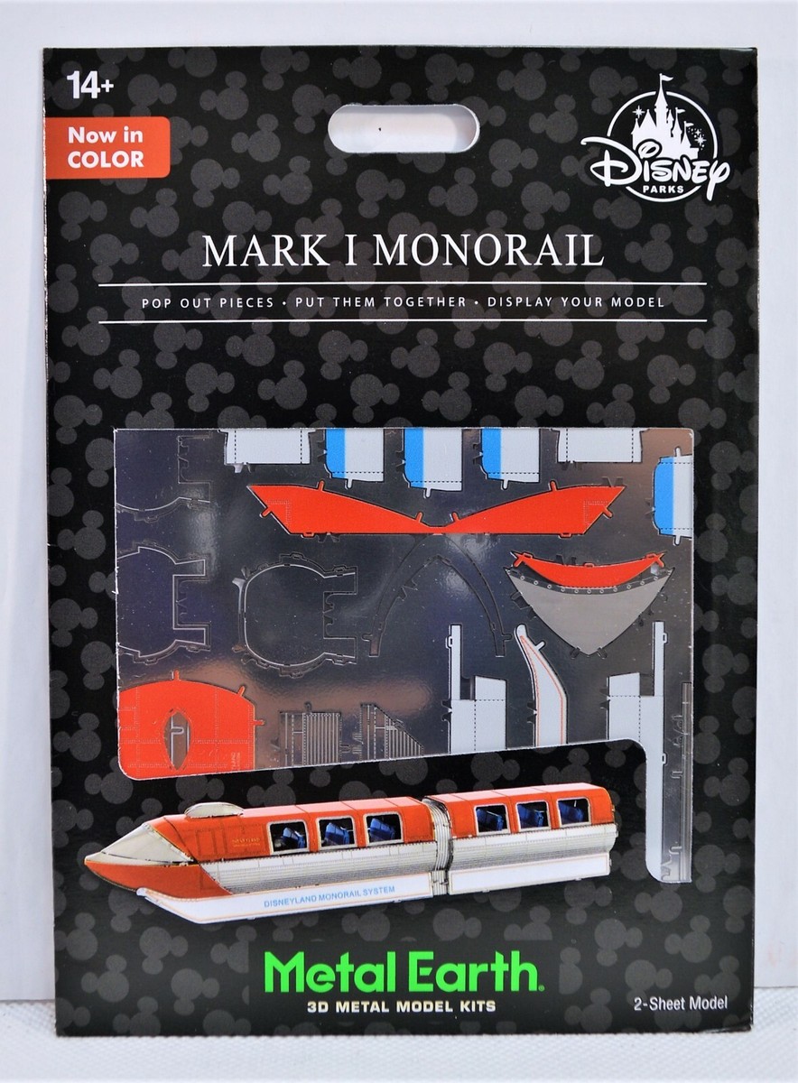 Disney Parks Exclusive Disneyland Mark l Monorail Metal Earth 3-D