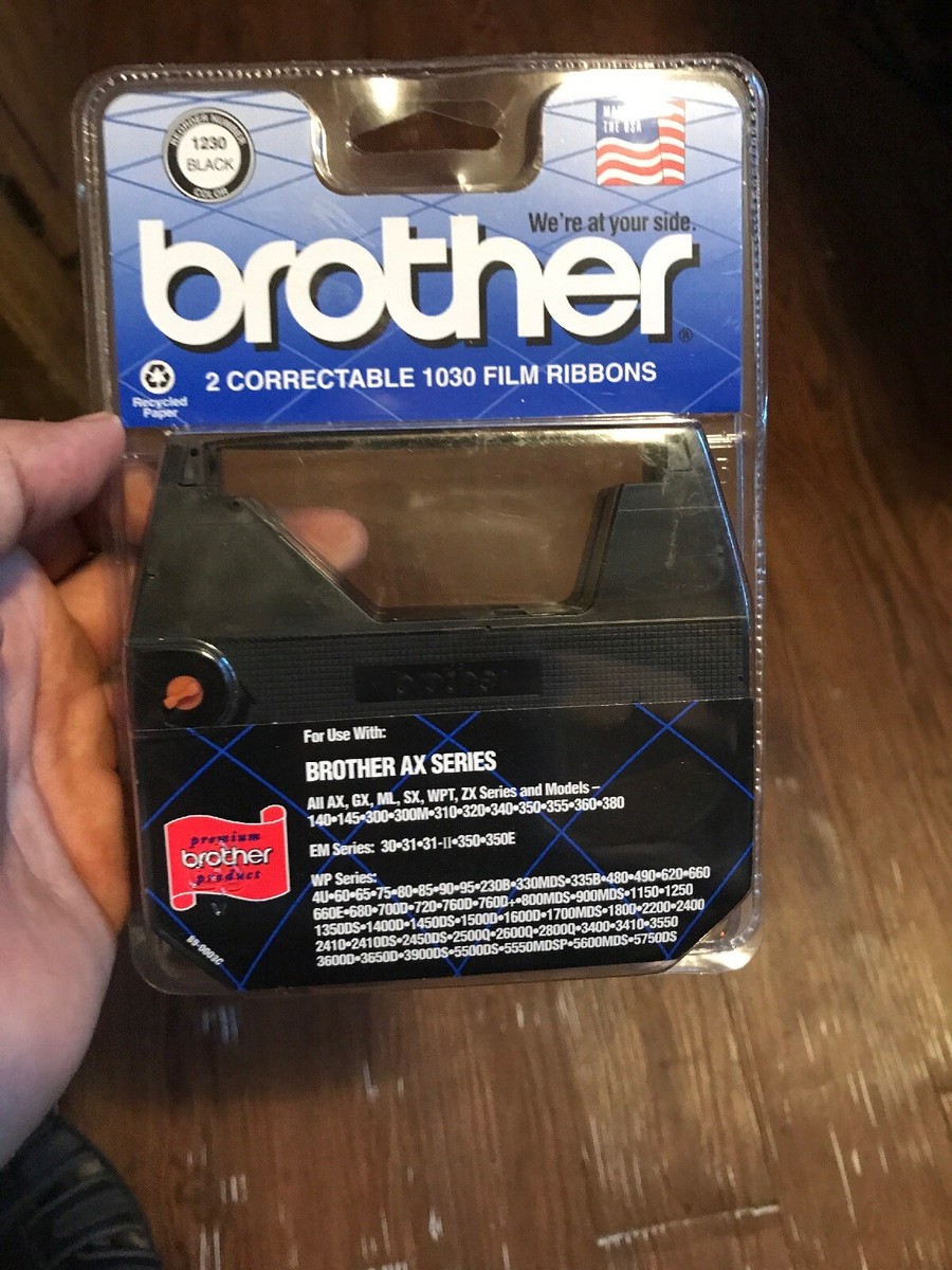 【中島】 2pc Brother Typewriter AX Series 1230 Black Ink Correctable 1030