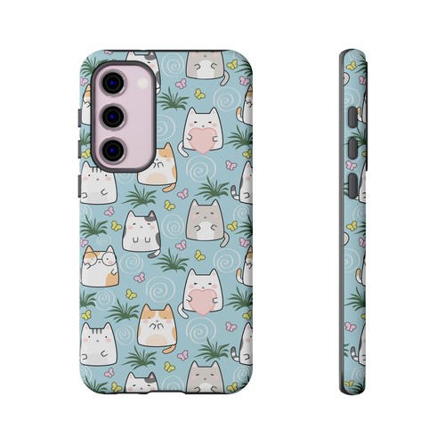 Cute Cat Phone Case, Kawaii Cat Lovers Mobile Cover - 第 258/277 張圖片