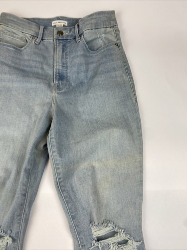 Good American Good Waist Crop High Rise Skinny Jeans Blue 635 Size 10/30 GWC075T - Picture 4 of 8