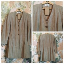 Womens Jacket Size 10 Beige Wool Mohair Vintage Designer Worn On Film.inc Uk Pp