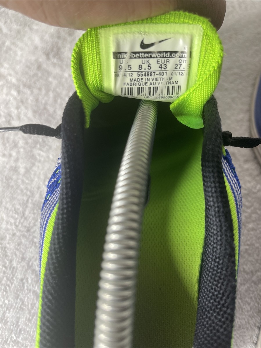 Nike FlyKnit One Sneakers Blue/Green 554887-401 Running  display picture 1