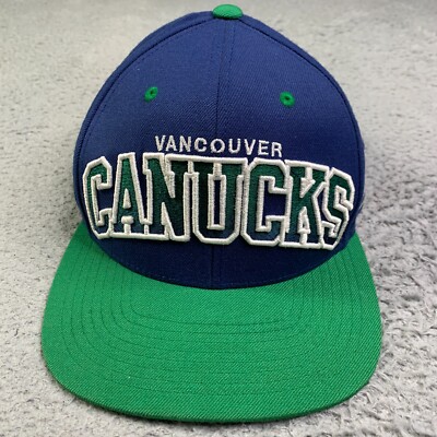 Mitchell Ness Vancouver Canucks Hat Cap Mens Snap Back Blue