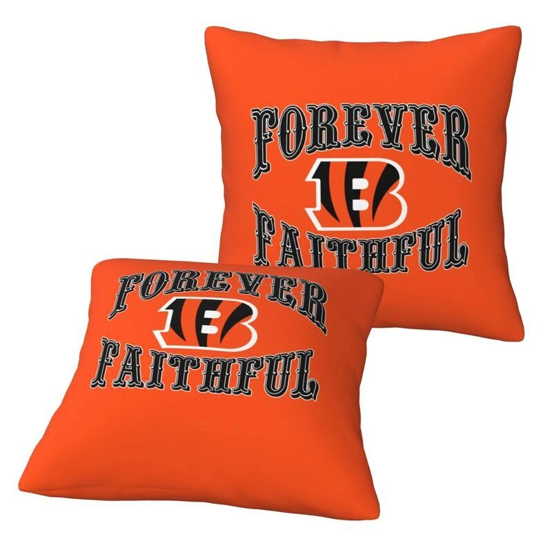 Cincinnati Bengals Forever Faithful Throw Pillow Cover