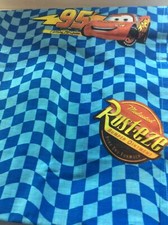 Disney Cars Blue Twin Bedding Flat Sheet Rust-eze