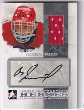 2011 In The Game Hockey Heroes and Prospects Vladislav Tretiak Patch Auto #4/4