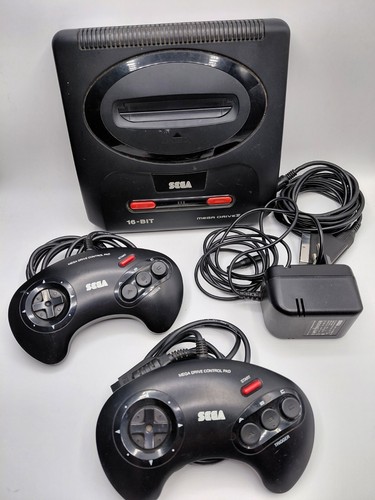 Sega Mega Drive Konsole 16-Bit mit 2 Controller 90er Rarität