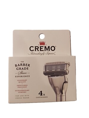 4-Pack Cremo Astonishingly Superior Razor Refills Cartridges