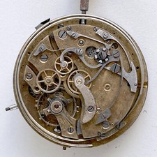 1910's SWISS Chronograph / Quarter Repeater Pocket Watch Movement Lot 1017