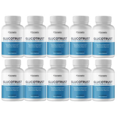 Glucotrust Blood Sugar Support Supplement - 10 Bottles