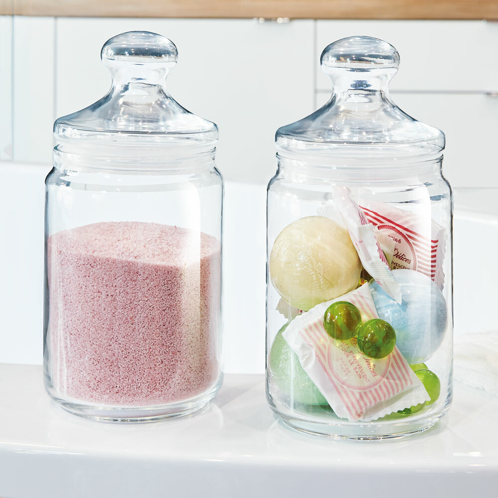 Vorratsdose Vorratsglas Bonboniere Aufbewahrung Keks Dose Glas Behälter 1,5 L