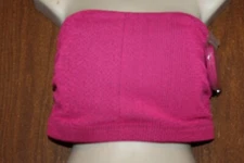 Tabitha Brown Hot Pink Adjustable Back Straps Padded Bra Bikini Top w/Halter 2X