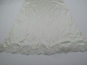 VTG La Tendresse Slip Night Gown Lingerie Womens Size 40 White Lacey Bridal