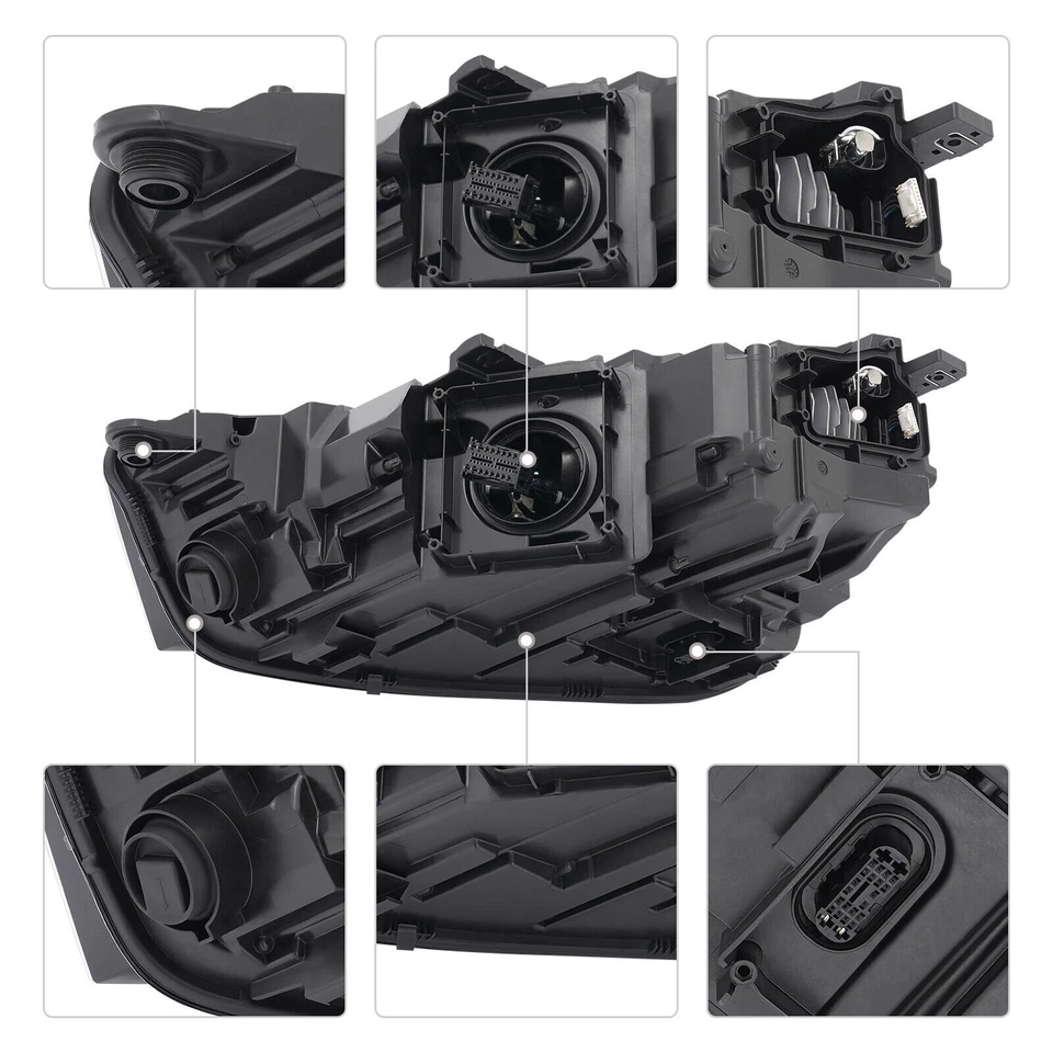 Passenger Side For 2018-2020 Audi Q5 SQ5 Full LED Headlight Headlamp Assembly RH Foto 4 de 4