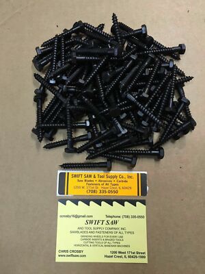 5/16'' BLACK OXIDE COATED HEX HEAD LAG SCREW BOLT *** PICK YOUR LENGTH ***