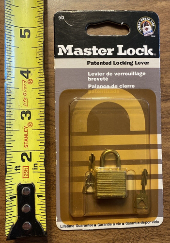 Vintage 1997 SEALED Master Lock Padlock 3/4" 9D Suitcase Briefcase Bag READ C22 - Picture 9 of 12