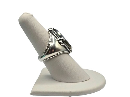 Carolyn Pollack Relios Ring 925 Sterling Silver Blue Diamond Labradorite Size 7 - Picture 10 of 16