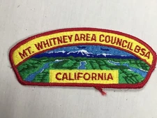 Mount Whitney Area Council CA pre FDL cb BSA CSP Patch