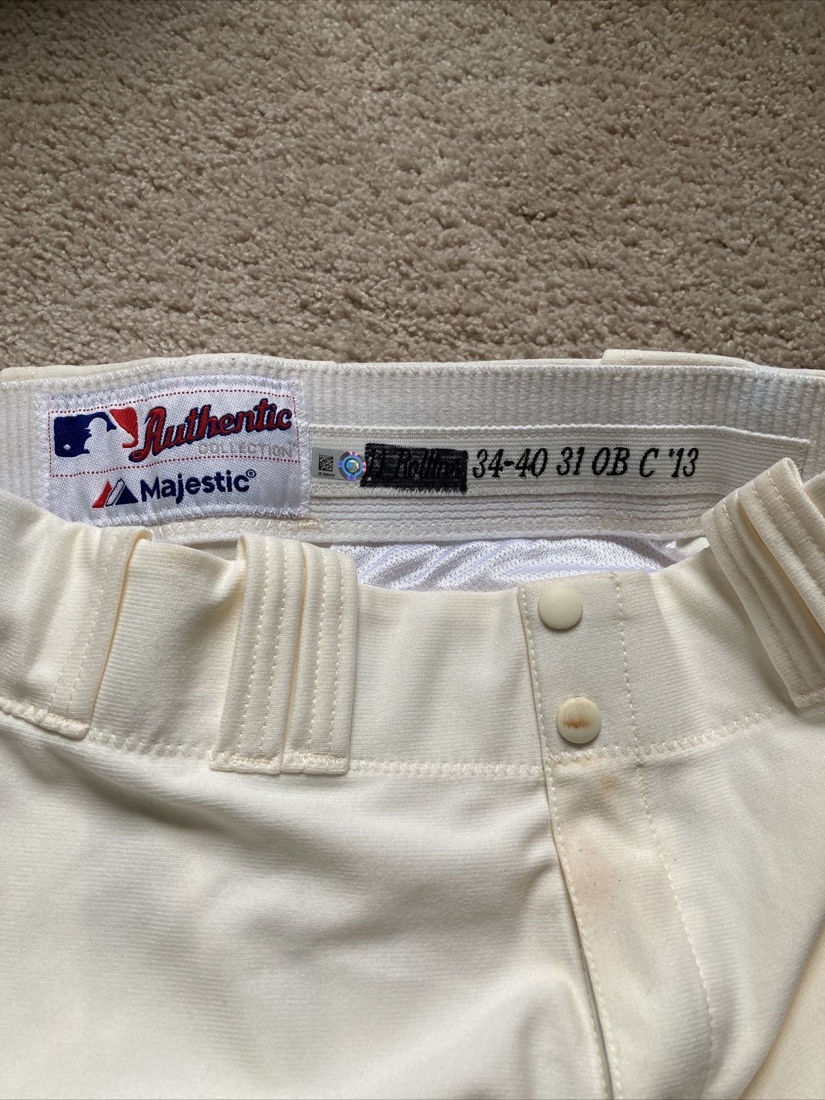 2013 Jimmy Rollins Philadelphia Phillies HOF? Game Used Baseball Pants Worn eBay