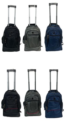 2in1 Cabin Holdall Rucksack on Wheels Trolley Travel Hiking Backpack - 第 1/25 張圖片