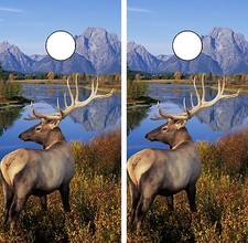 C110 Deer Cornhole Board Wrap LAMINATED Wraps Decals Vinyl Sticker