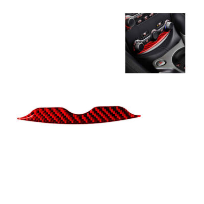 Red Carbon Fiber Interior Below Climate Control Cover Trim For Nissan 370Z