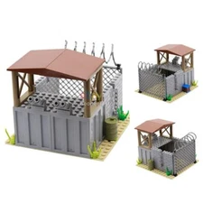 MOC Military Building Block PDF Paper Instructions Watchtower Baseplate DIY Set