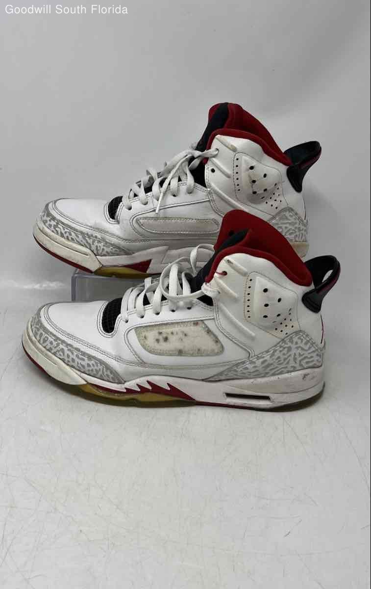 Nike Kids Air Jordan Son of Mars White Black Red Sneaker Shoes Size 7Y