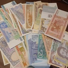 Banconote Estere  Mondiali Da Collezione X50 Fior Di Stampa Lotto Z54