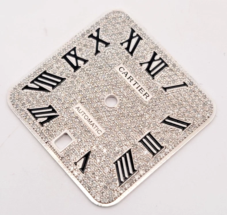 Reloj Cartier Santos Hombre 40mm Modelo Grande Acero Esfera Romana Diamante Foto 2 de 4