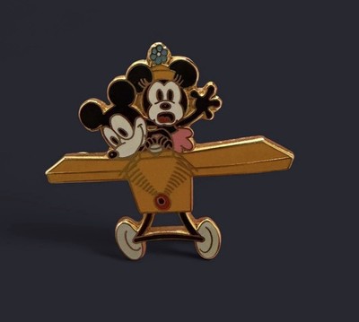DISNEY GALLERY MICKEY MOUSE THRU THE YEARS PLANE CRAZY PIN 