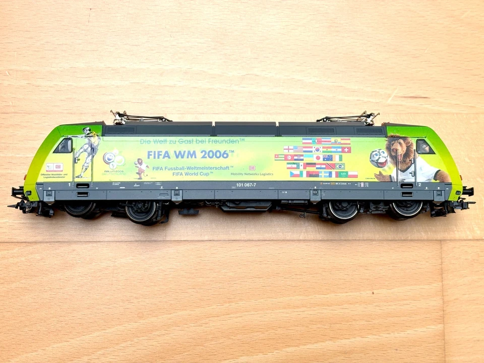 Fleischmann 86 4355 BR 101 067-7 DB, DSS, FIFA WM 2006, sehr guter Zustand OVP