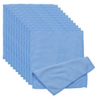 12 StüCk 20X20 Cm Mikrofasertuch FüR Brillenreinigung Blau