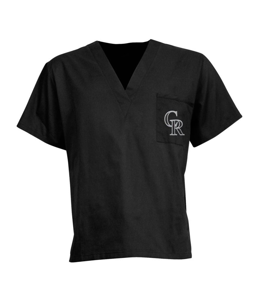 Спортивный мужской топ Colorado Rockies Scrubs от Concepts, черный, Средний
