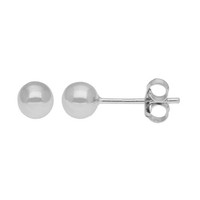 Cavill Silber Ohrringe 925 Sterling Rhodiniert Kugel 7Mm Damen Echtschmuck