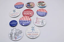 11 Democratic Buttons RATS Republicans Suck Lake County