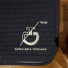 Cavalleria Toscana Navy Full Dressur Pad Numn...